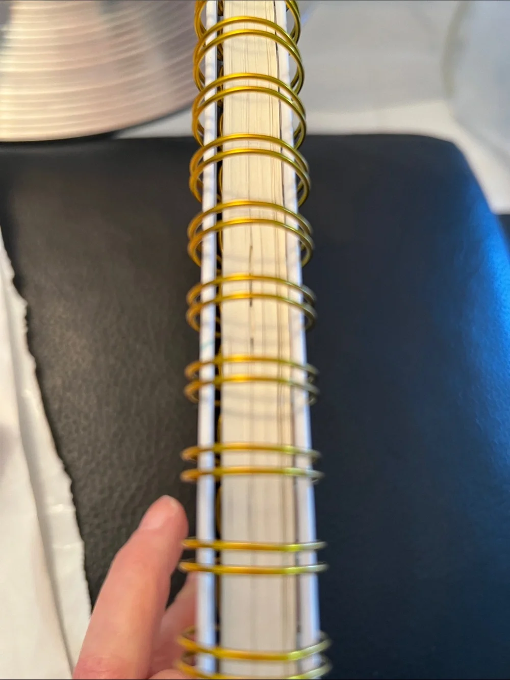 Floral Spiral Notebook with Elastic Band - Yellow & Green